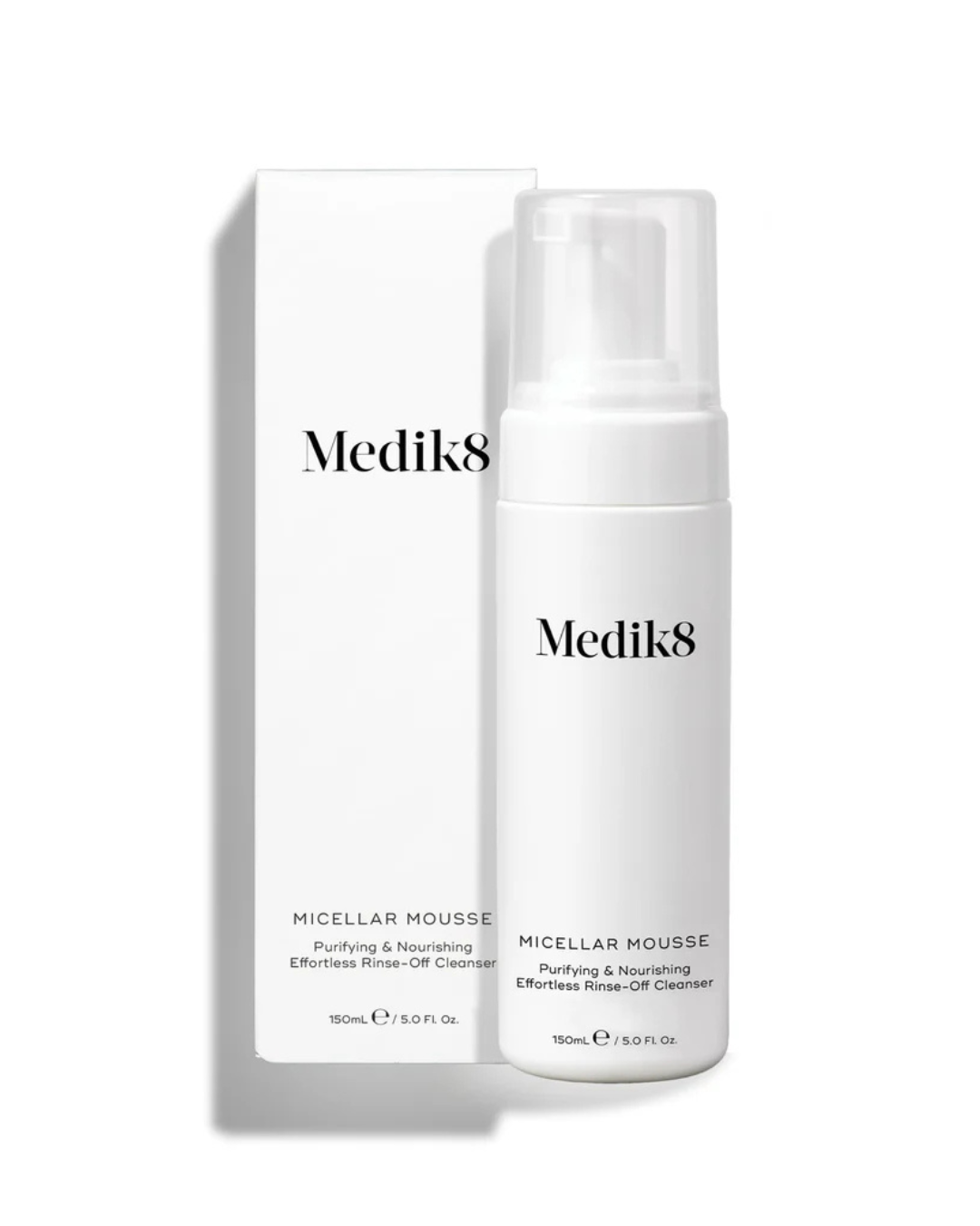 Medik8 Micellar Mousse bottle and packaging on a white background