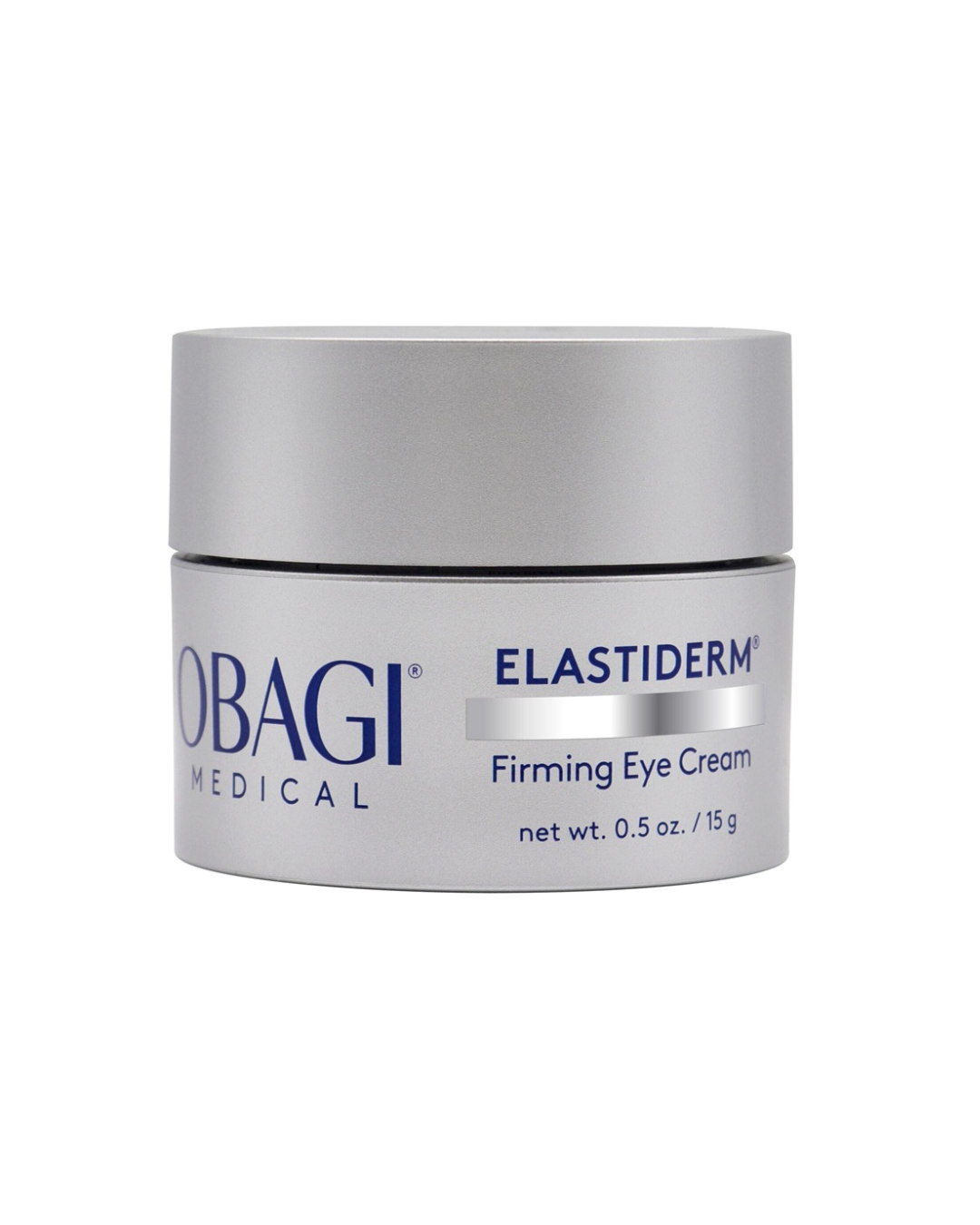 Obagi Elastiderm Firming Eye Cream jar on a white background